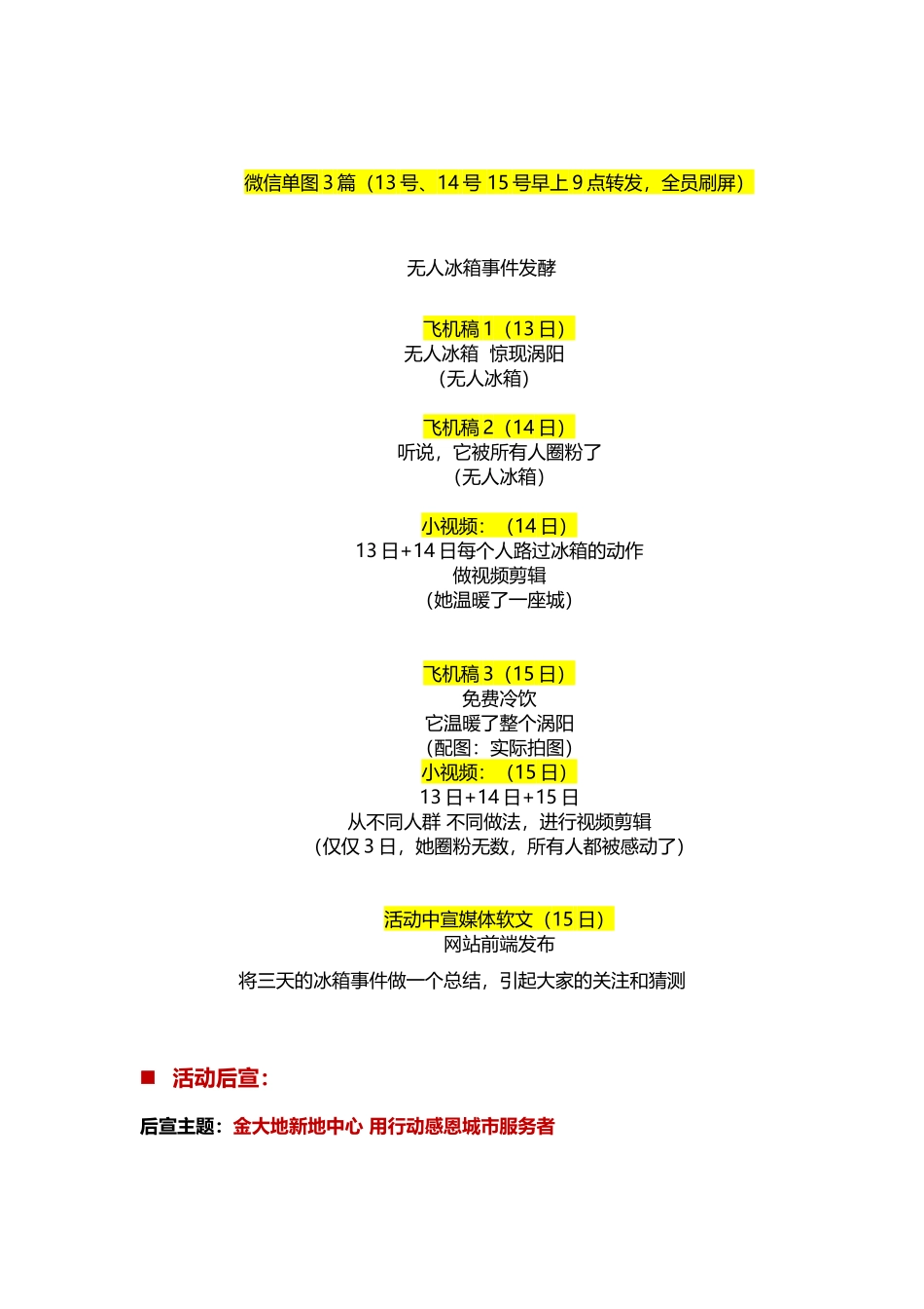 城市公益活动执行方案_第3页