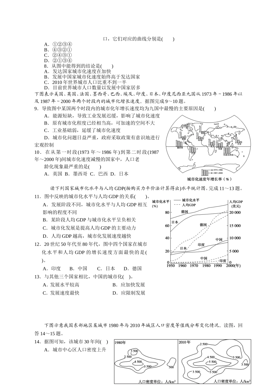 城市化过程与特点_第2页
