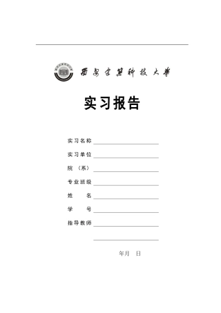 城市规划专业实习报告