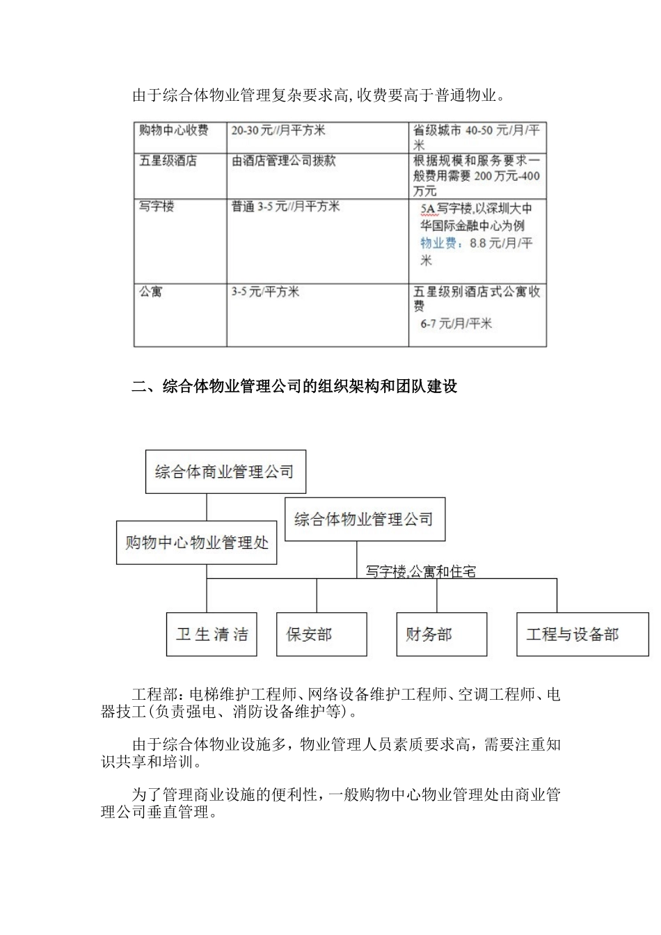 城市商业综合体物业管理特点及其运作方案_第2页