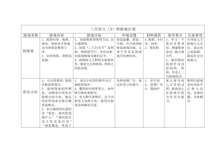 大(5)班游戏活动计划