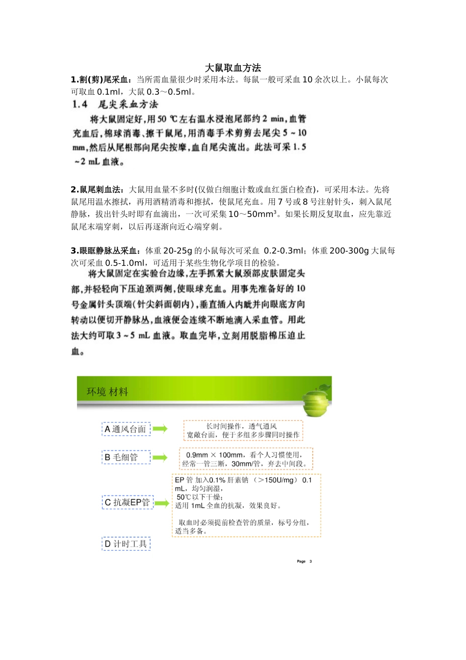 大鼠取血方法_第1页