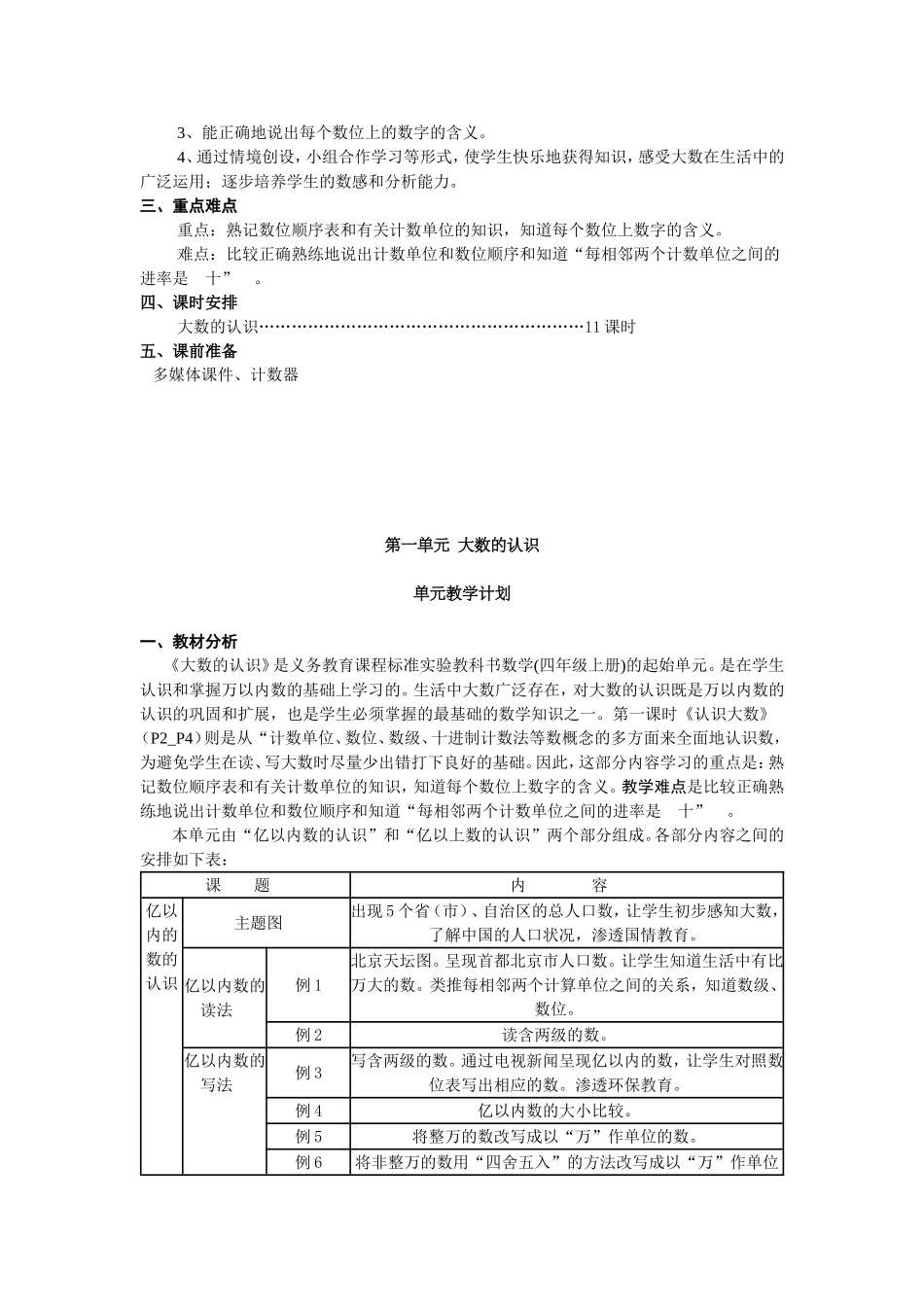 大数的认识单元设计_第2页