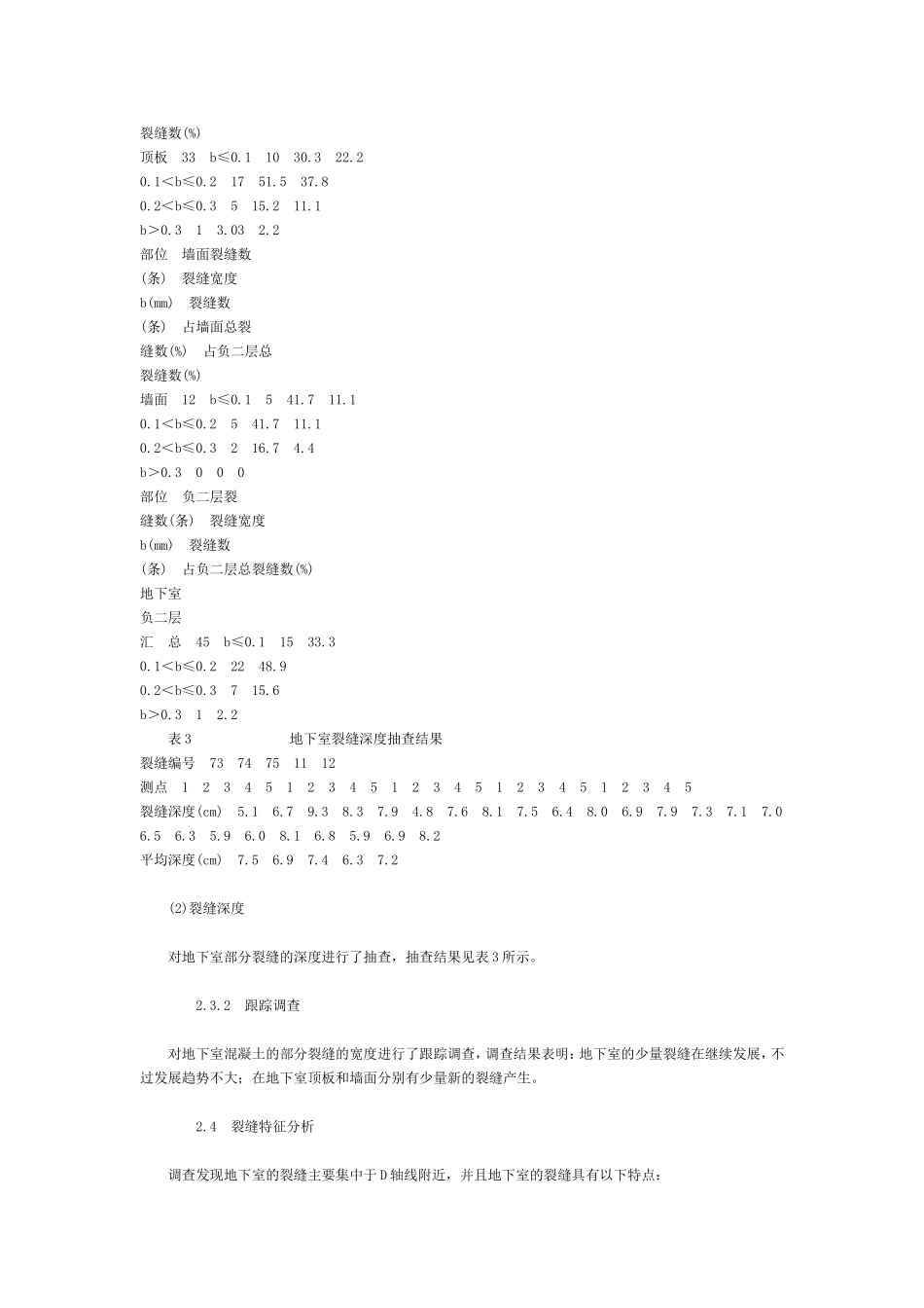 大型地下室混凝土裂缝原因和预防措施_第3页