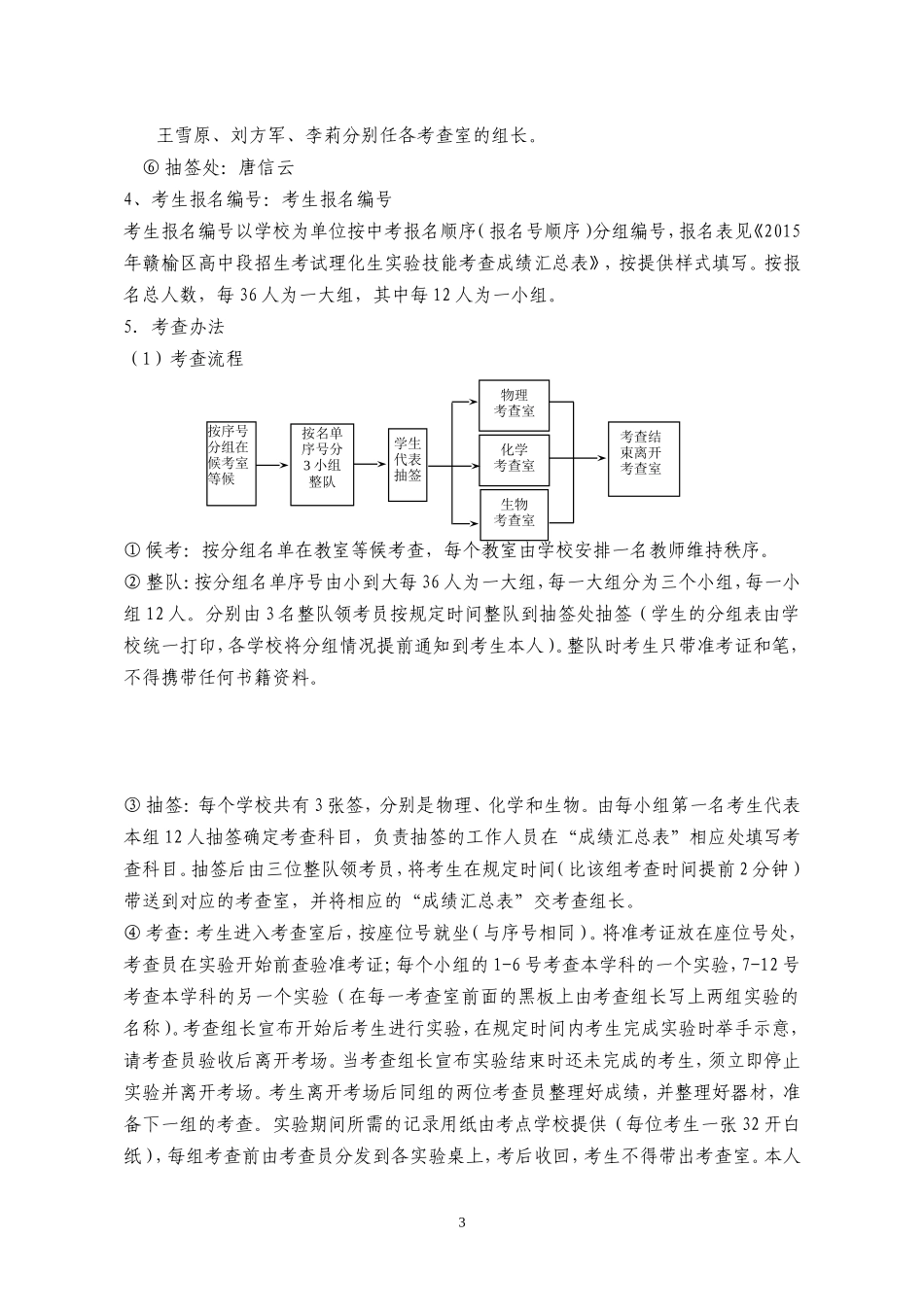 城西中学2016年中考理化生实验操作考查实施方案_第3页