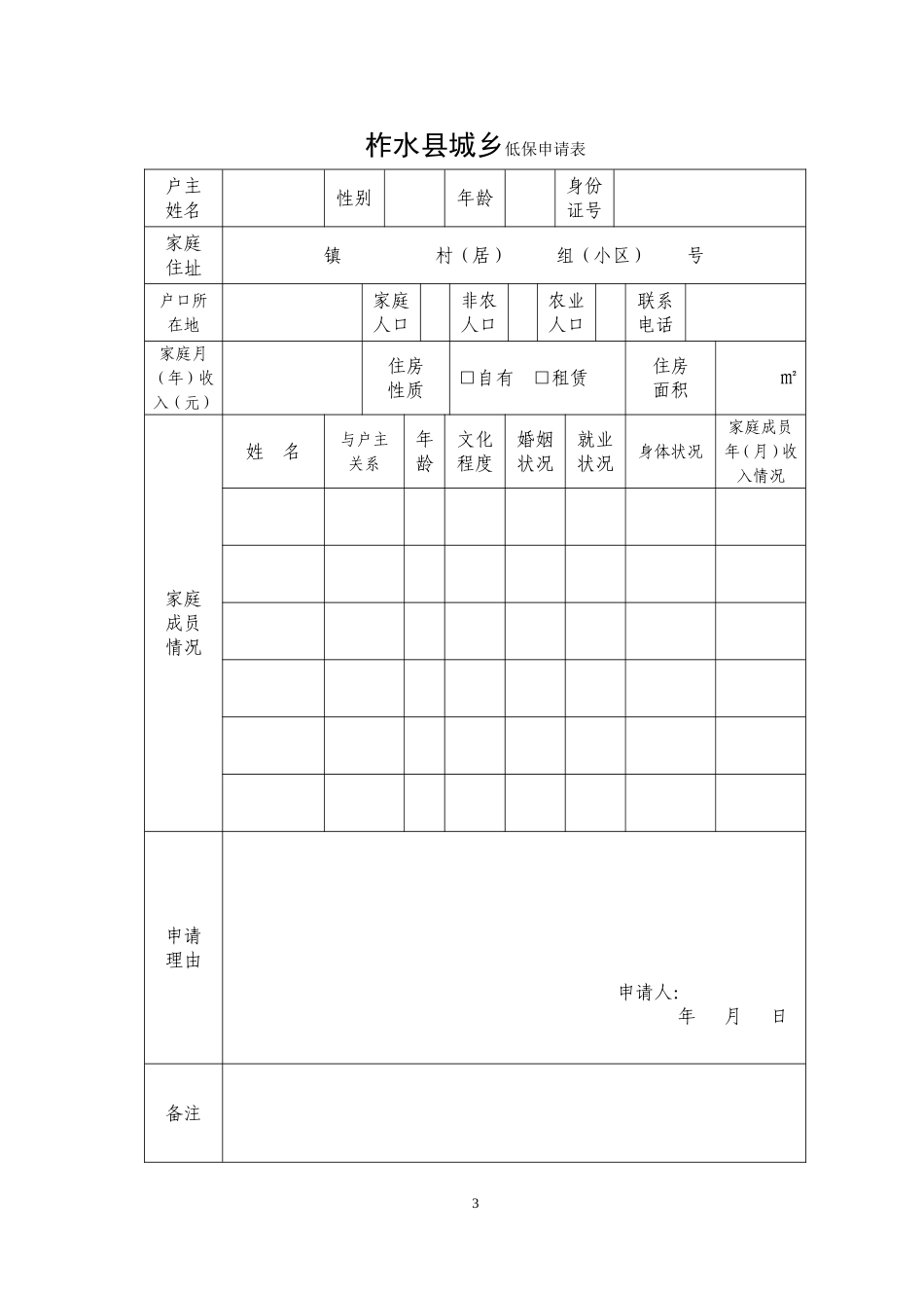 城乡低保规程_第3页