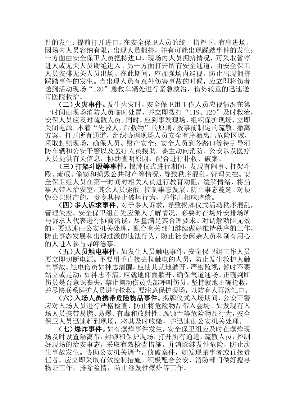 大型活动安全保障方案_第2页