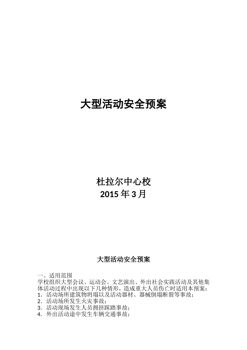 大型活动安全预案_第1页