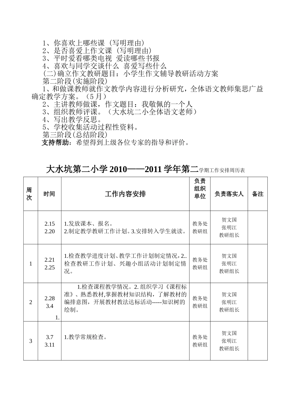 大水坑镇第二小学2011年教研活动安排2011.4.13_第3页