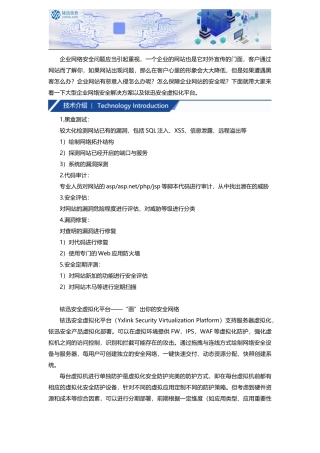 大型企业网络安全解决方案