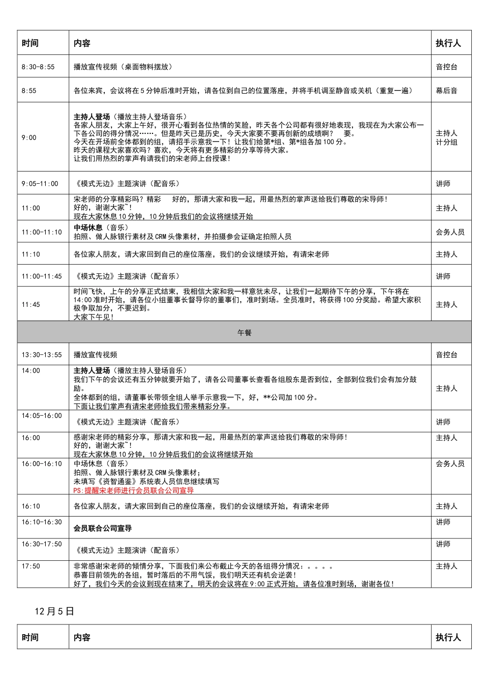大型研讨会主持人台本及流程_第3页