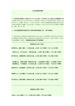 大玄空挨星法详解
