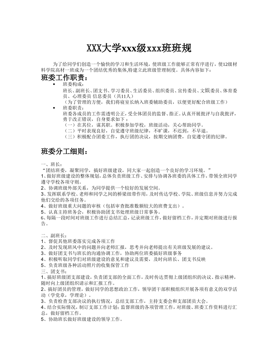 大学班规(精华版)_第1页