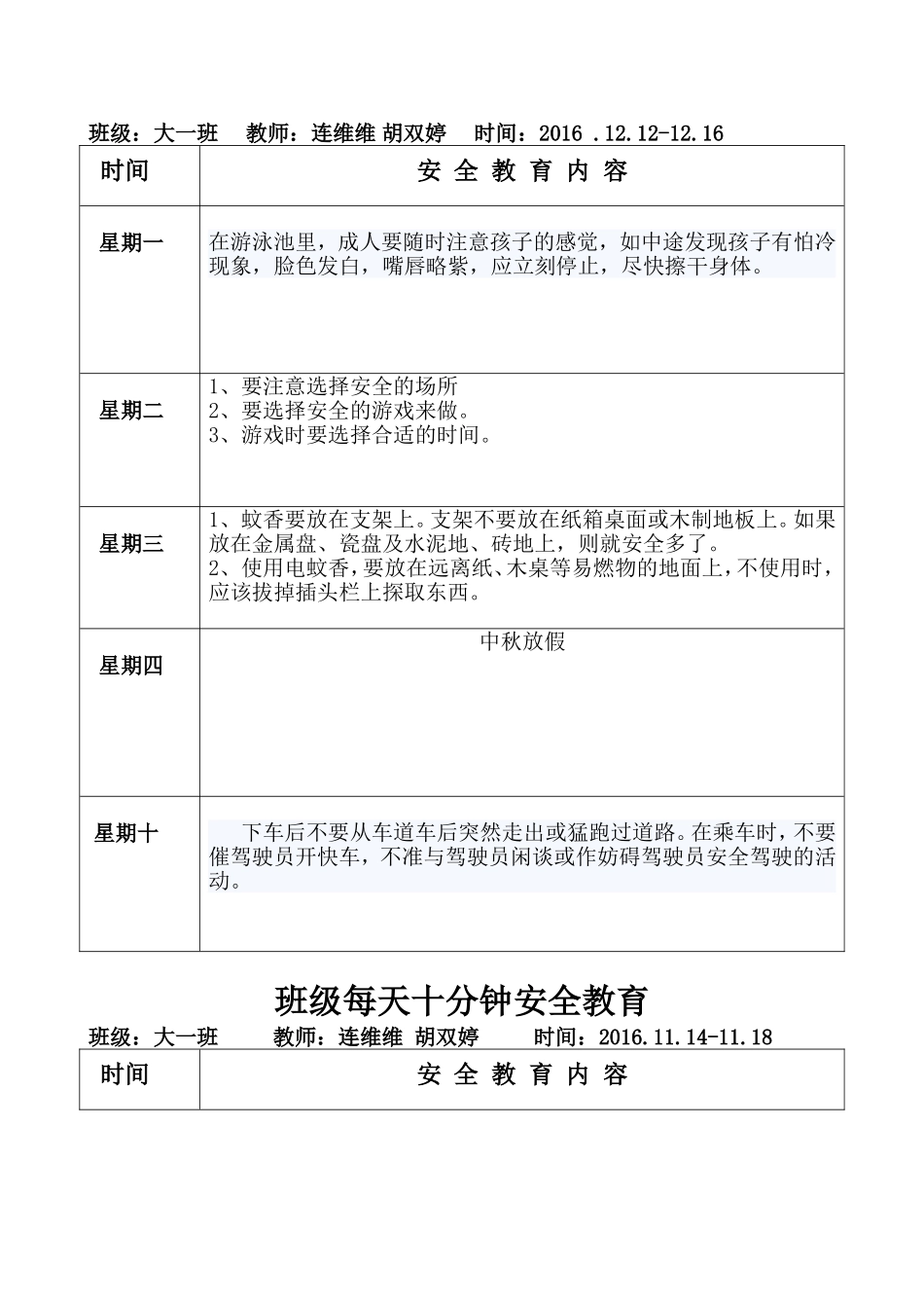 大班每天十分钟安全教育_第2页