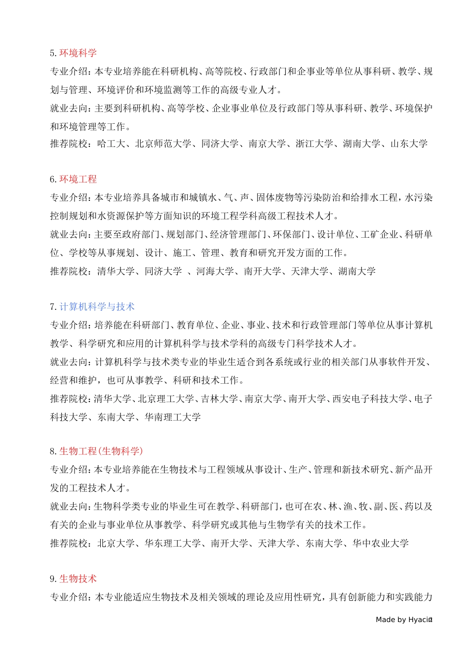 大学理科专业介绍与就业方向(同名5581)_第2页