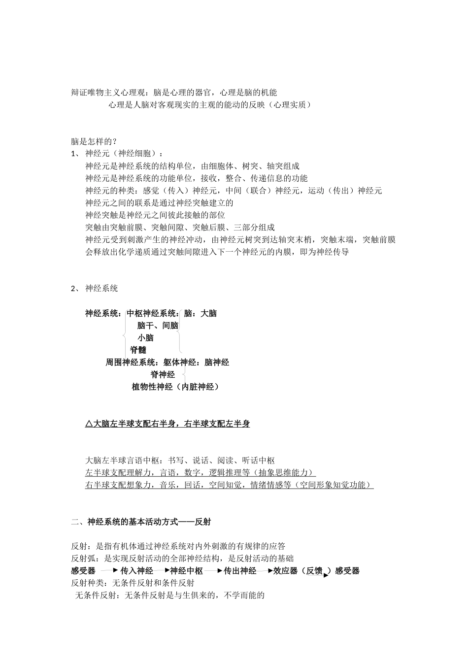 大学普通心理学复习资料_第2页