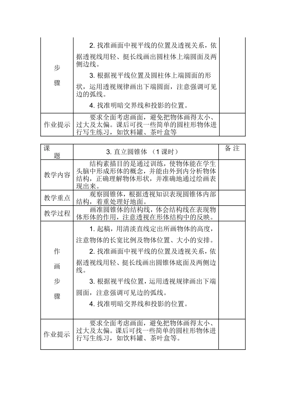 大顾小学乡村少年宫素描班教学设计_第2页