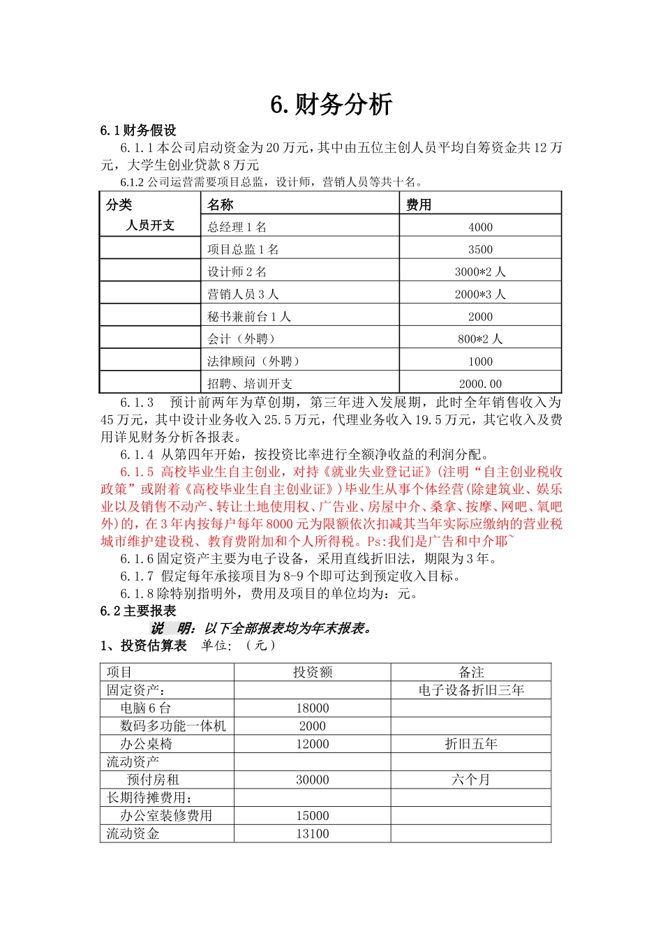 大学生创业财务分析_第1页