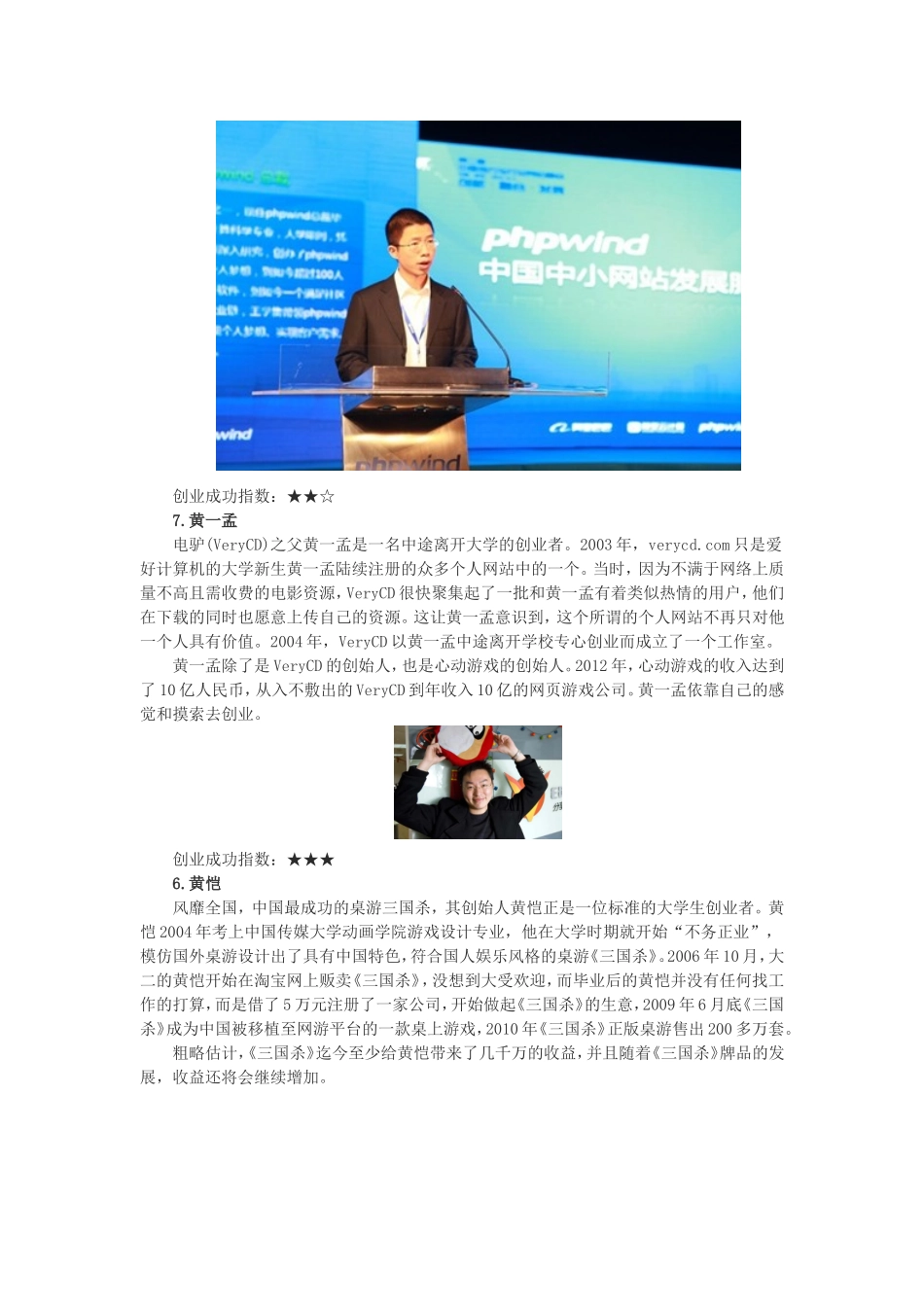 大学生创业成功的10大经典案例_第3页