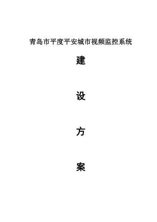 大华平安城市解决方案