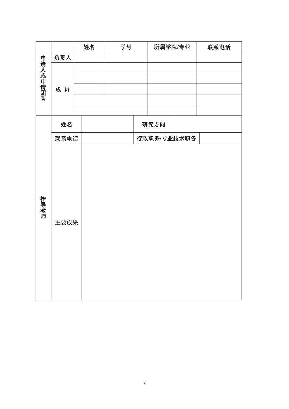 大学生创业训练项目申请书(同名10507)_第2页