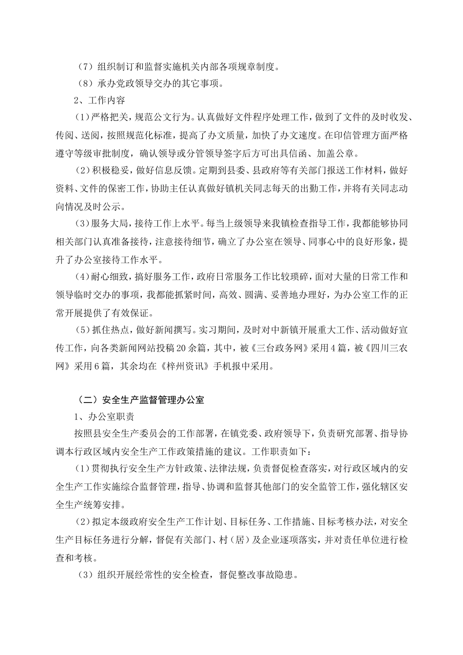 大学生政府实习总结报告_第3页
