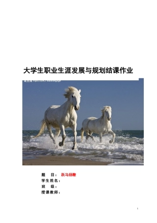 大学生职业规划(同名8462)