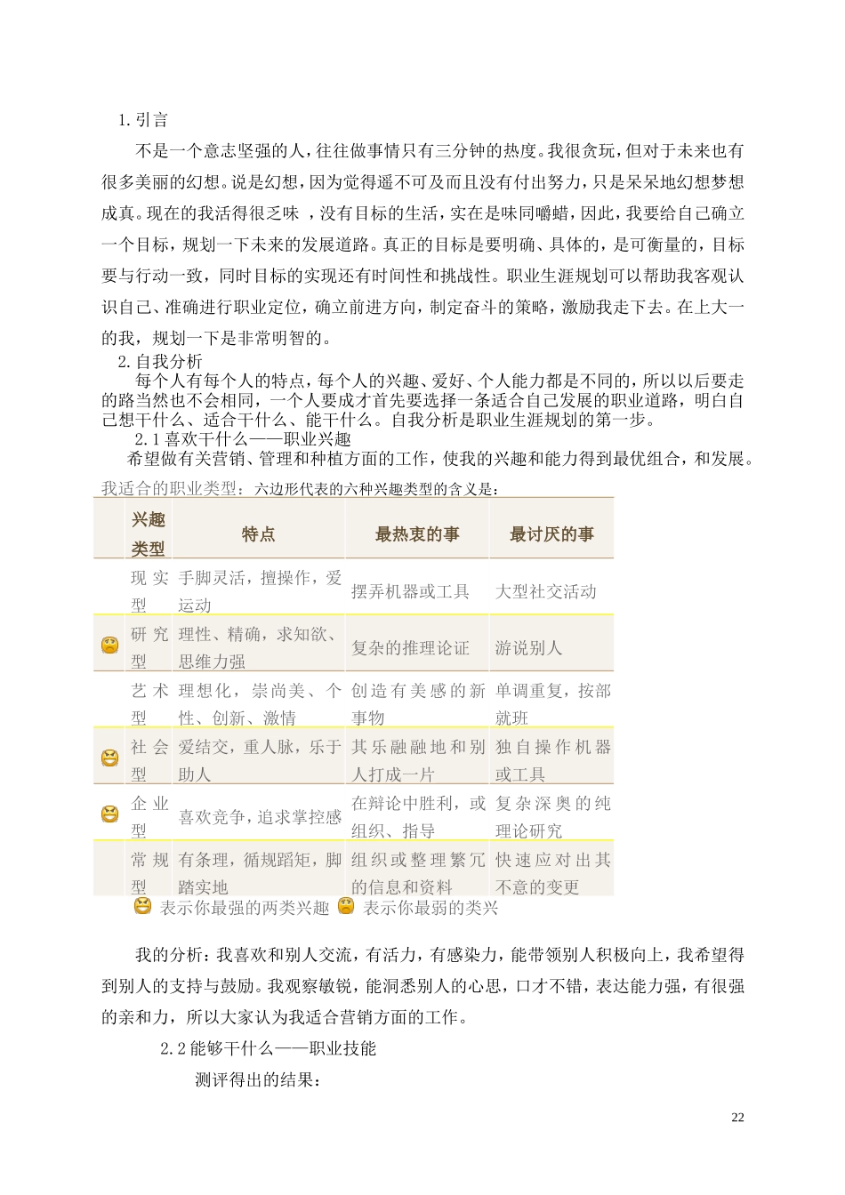 大学生职业规划书祝燕_第3页