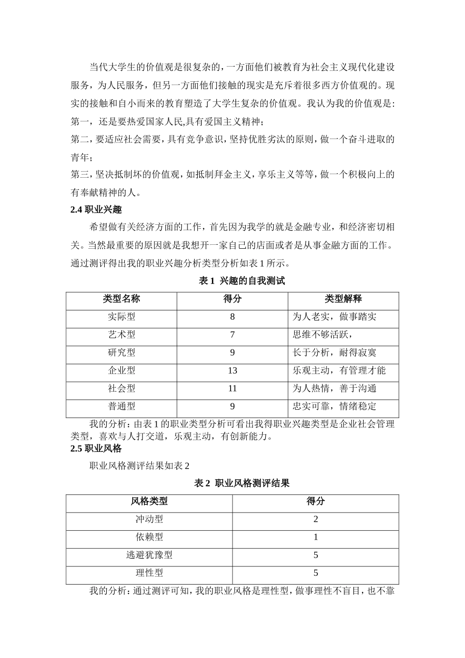 大学生职业生涯发展规划书(同名3386)_第3页