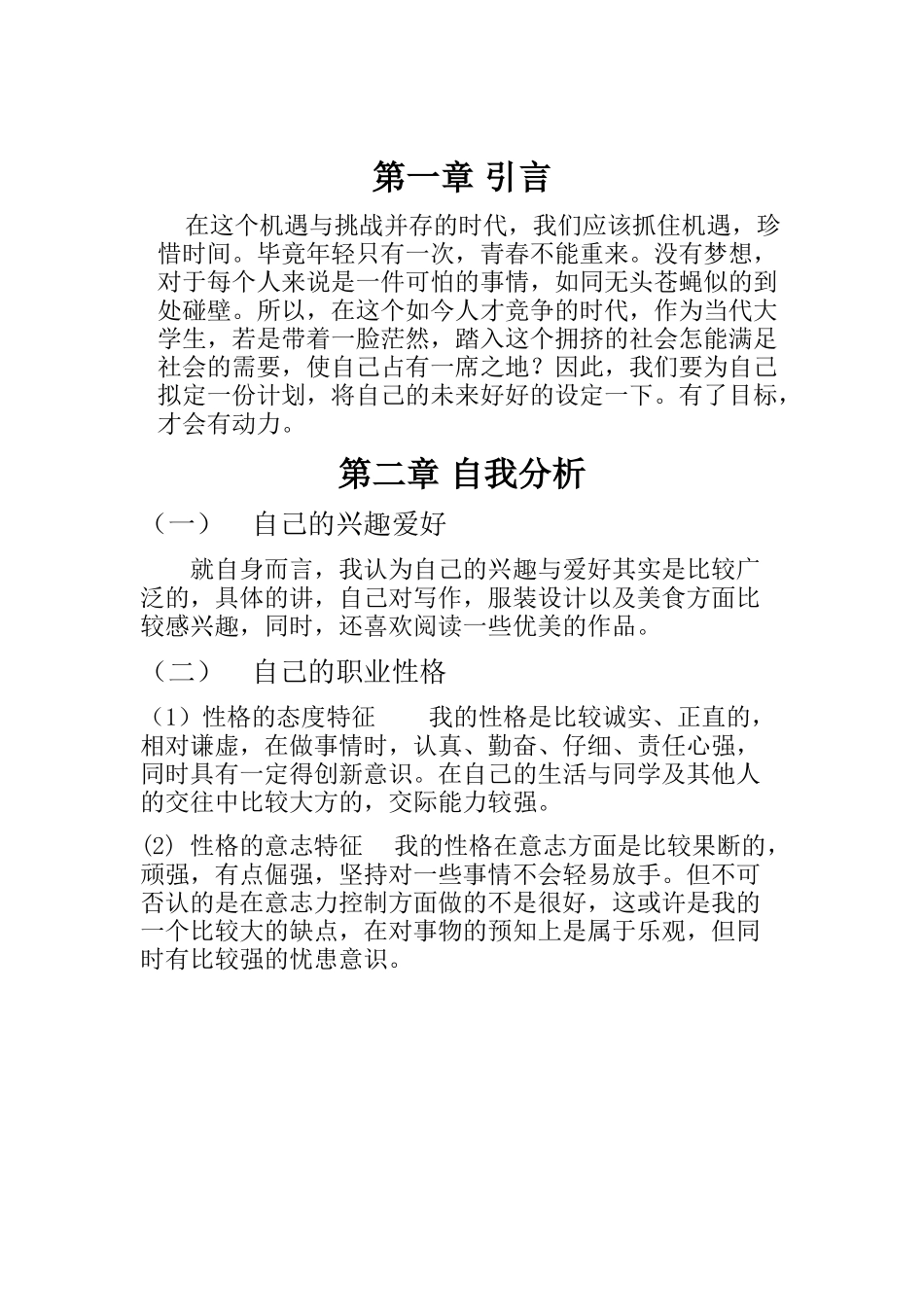大学生职业生涯规划—电子商务_第3页