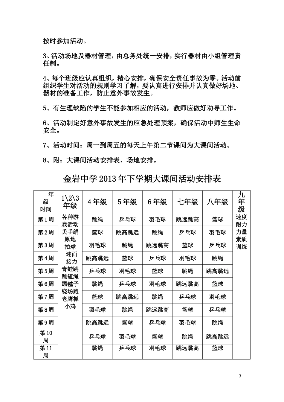 大课间活动方案_第3页
