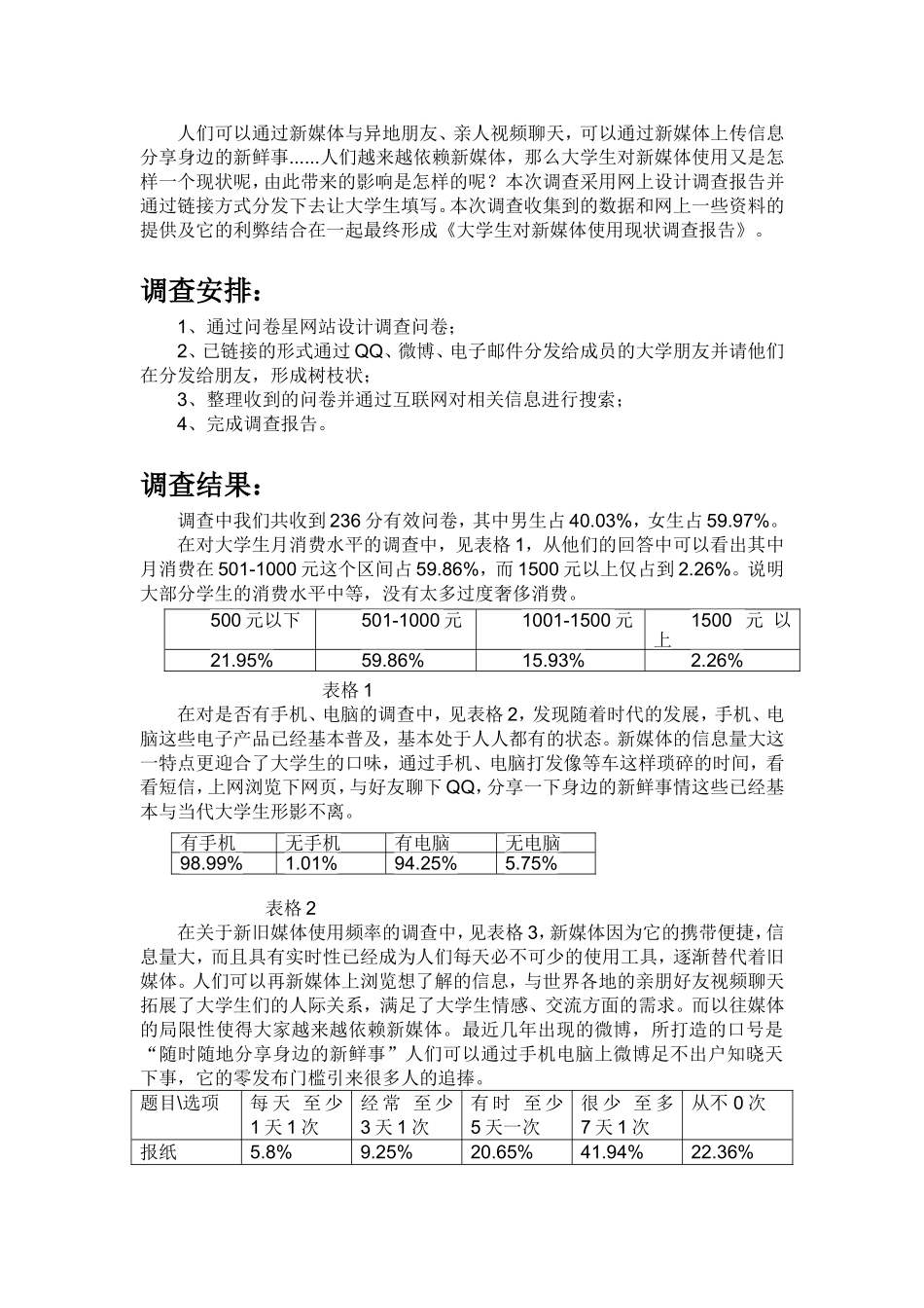 大学生对新媒体使用状况调查报告_第2页
