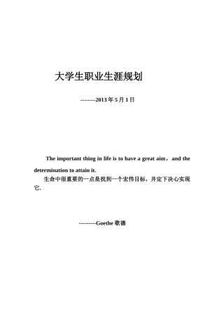 大学生职业生涯规划书(同名24232)