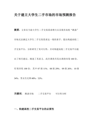 大学生二手交易市场