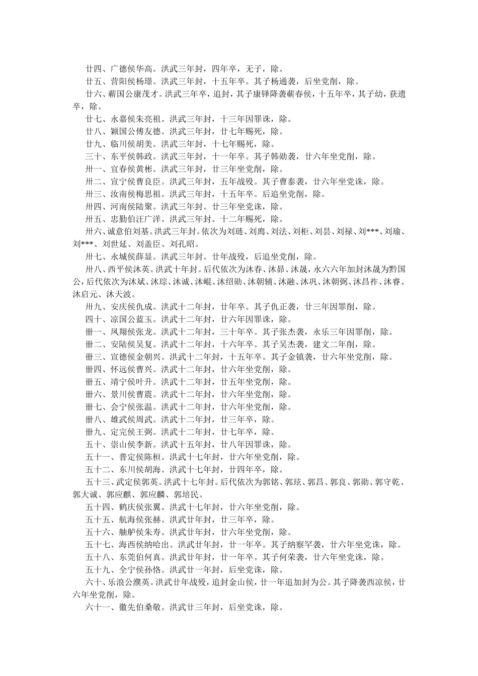 大明历朝封爵表_第2页