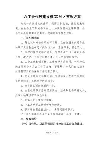 2024年总工会作风建设模县区整改方案