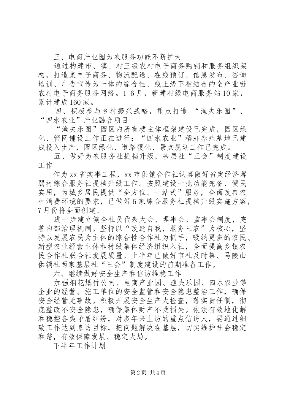 2024年总结计划上半年工作总结和下半年工作计划_第2页