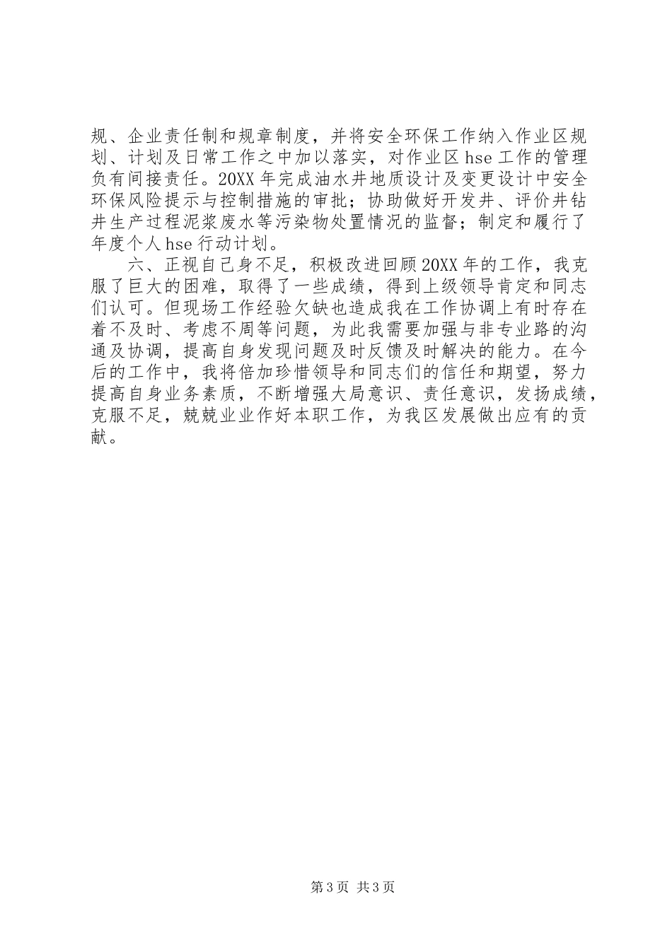 2024年地质师个人工作总结_第3页