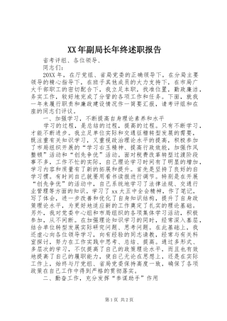 2024年副局长年终述职报告