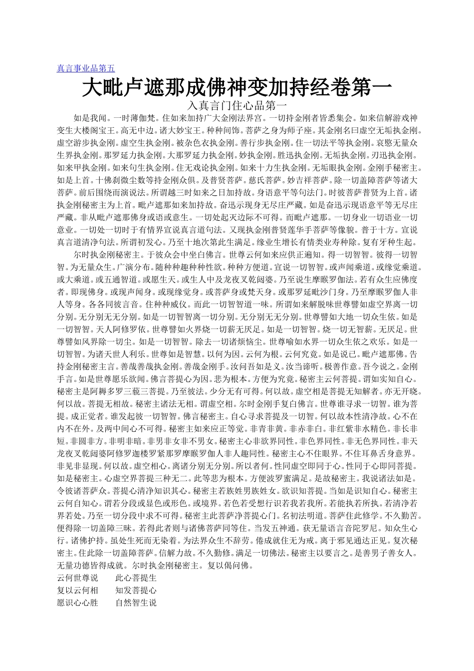 大毗卢遮那成佛神变加持经卷_第2页