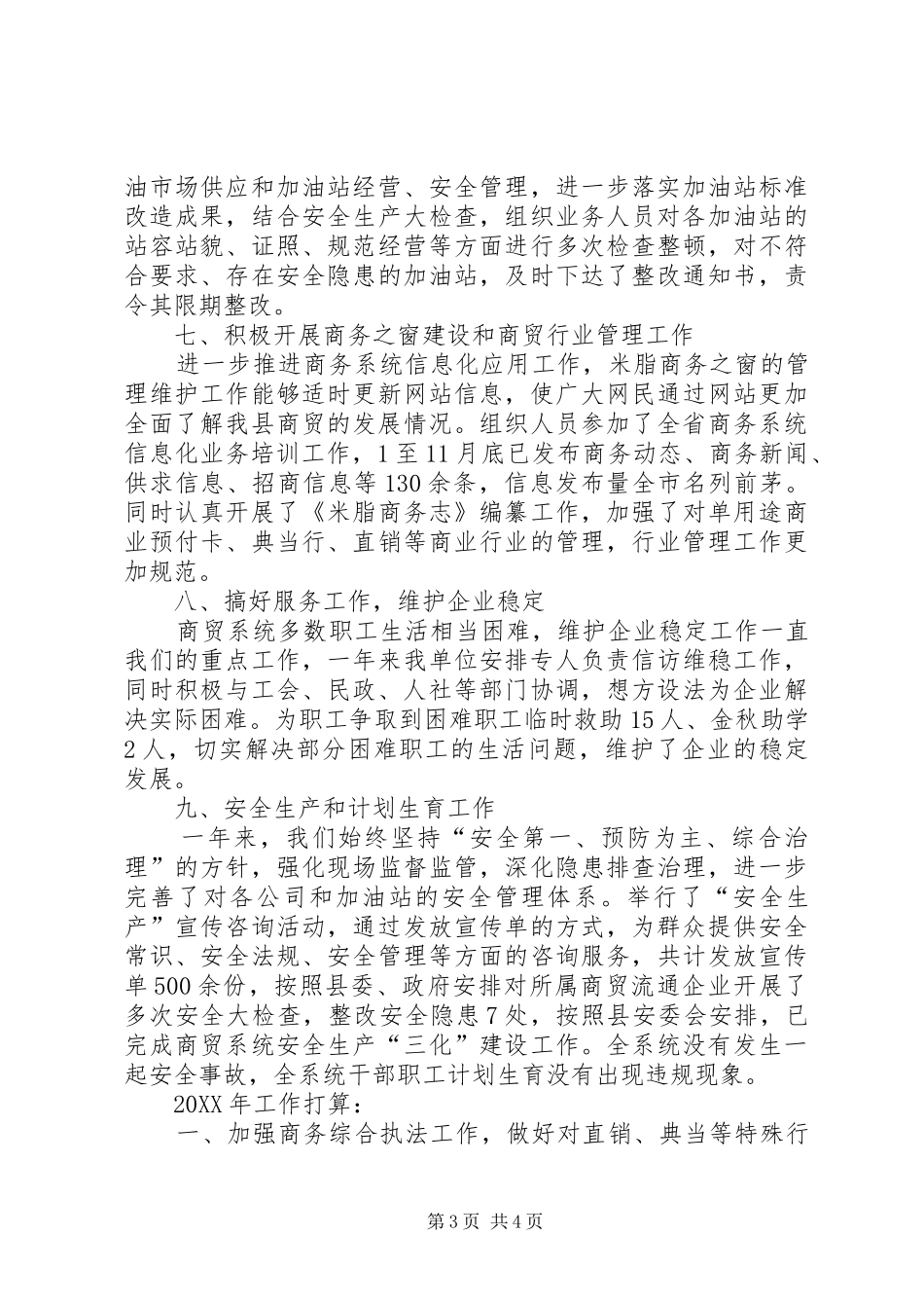 2024年工业商贸局商贸科工作总结_第3页