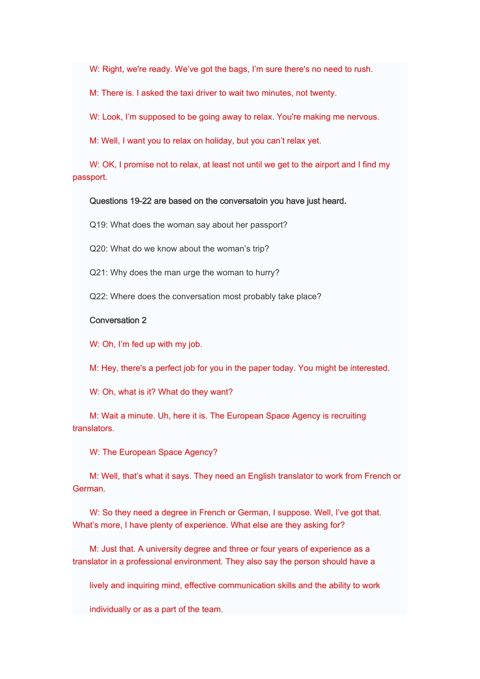 大学四级听力真题原文200712_第3页