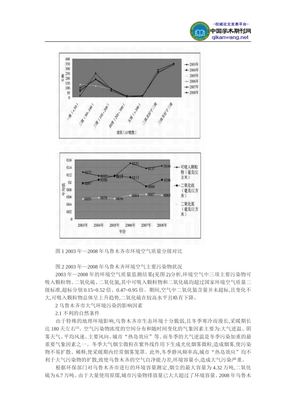 大气污染治理论文：大气环境污染因素分析及其治理措施_第2页