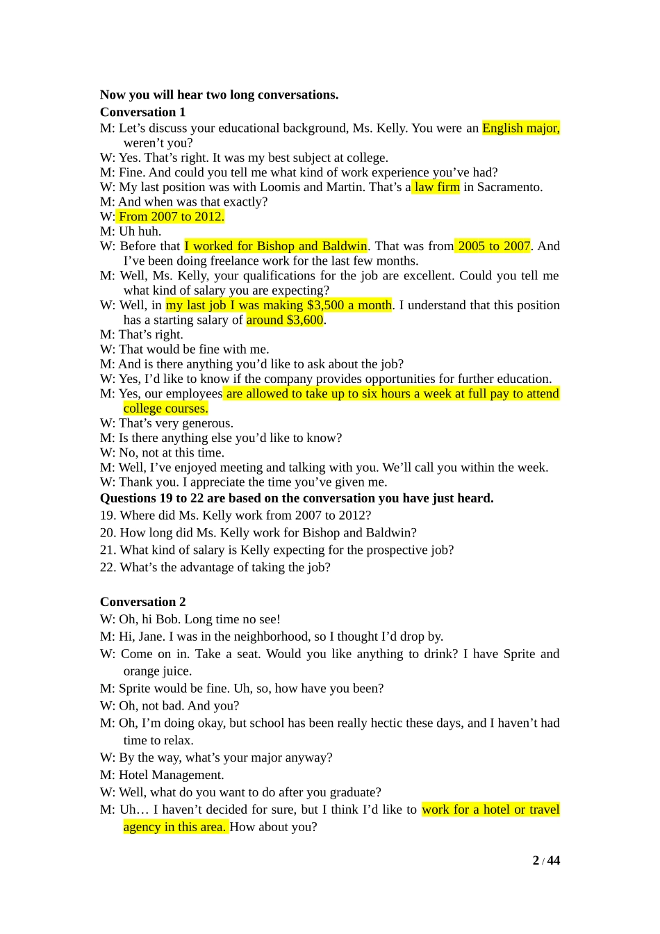 大学体验英语一周一练1-听力原文_第2页