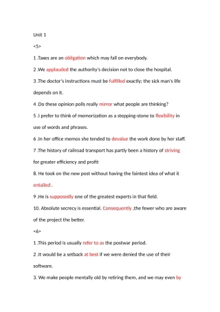 大学体验英语综合教程4(第三版)课后习题兼答案