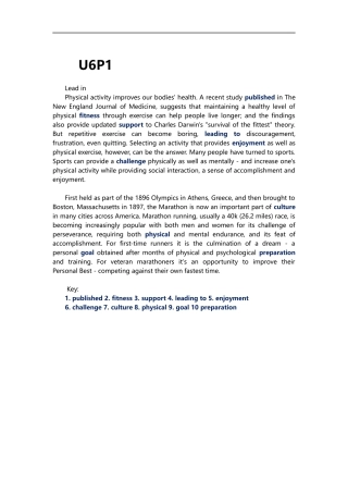 大学体验英语综合教程第三版2unit6