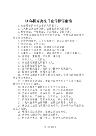 2024年国家宪法日宣传标语集锦