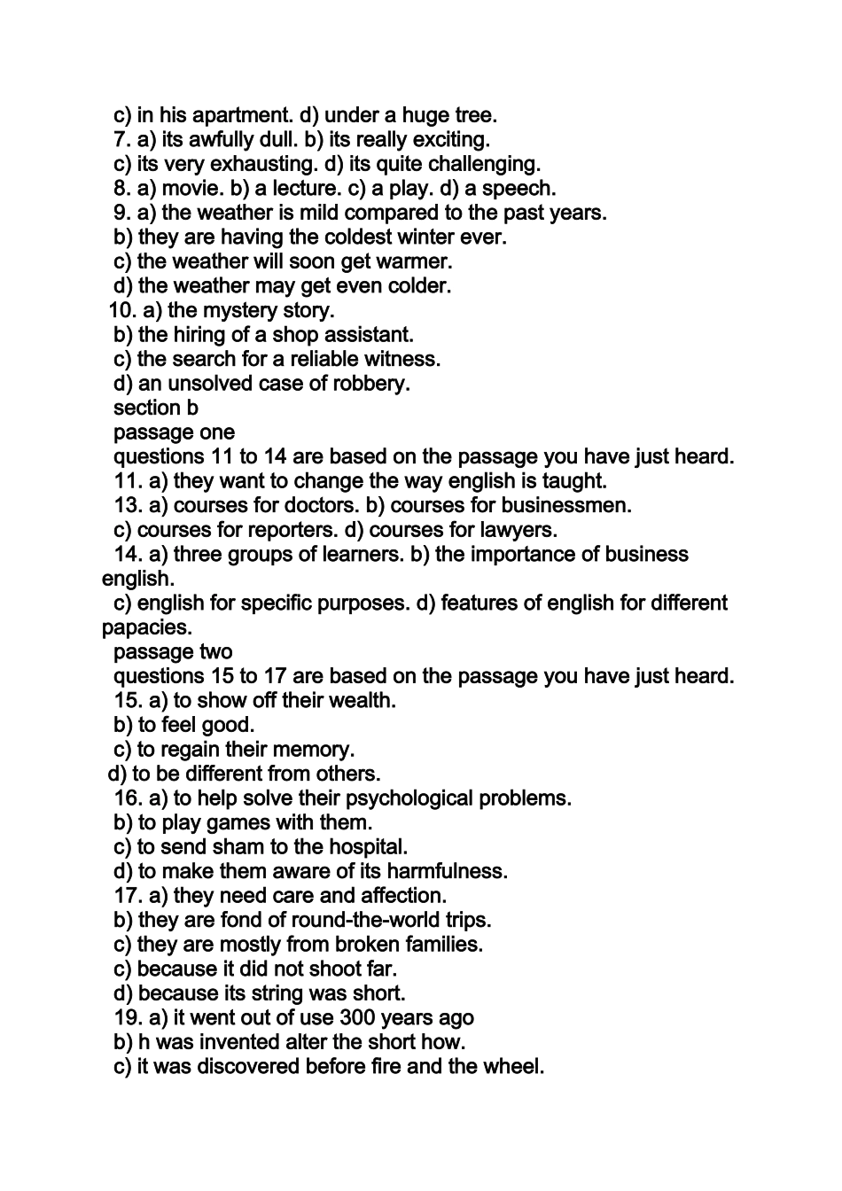 大学英语四级考试真题答案_第2页