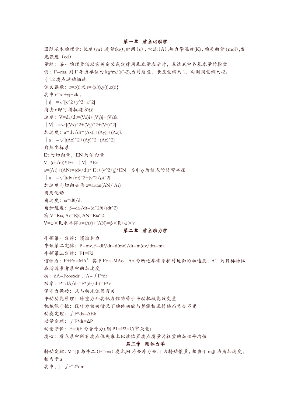 大学物理公式_第1页