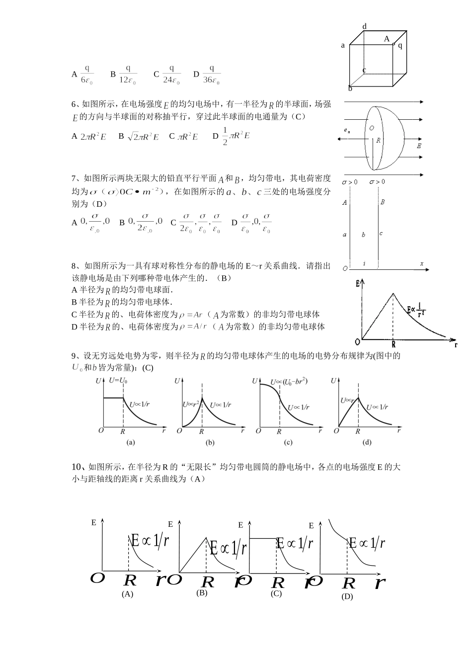 大学物理静电场试题库_第2页